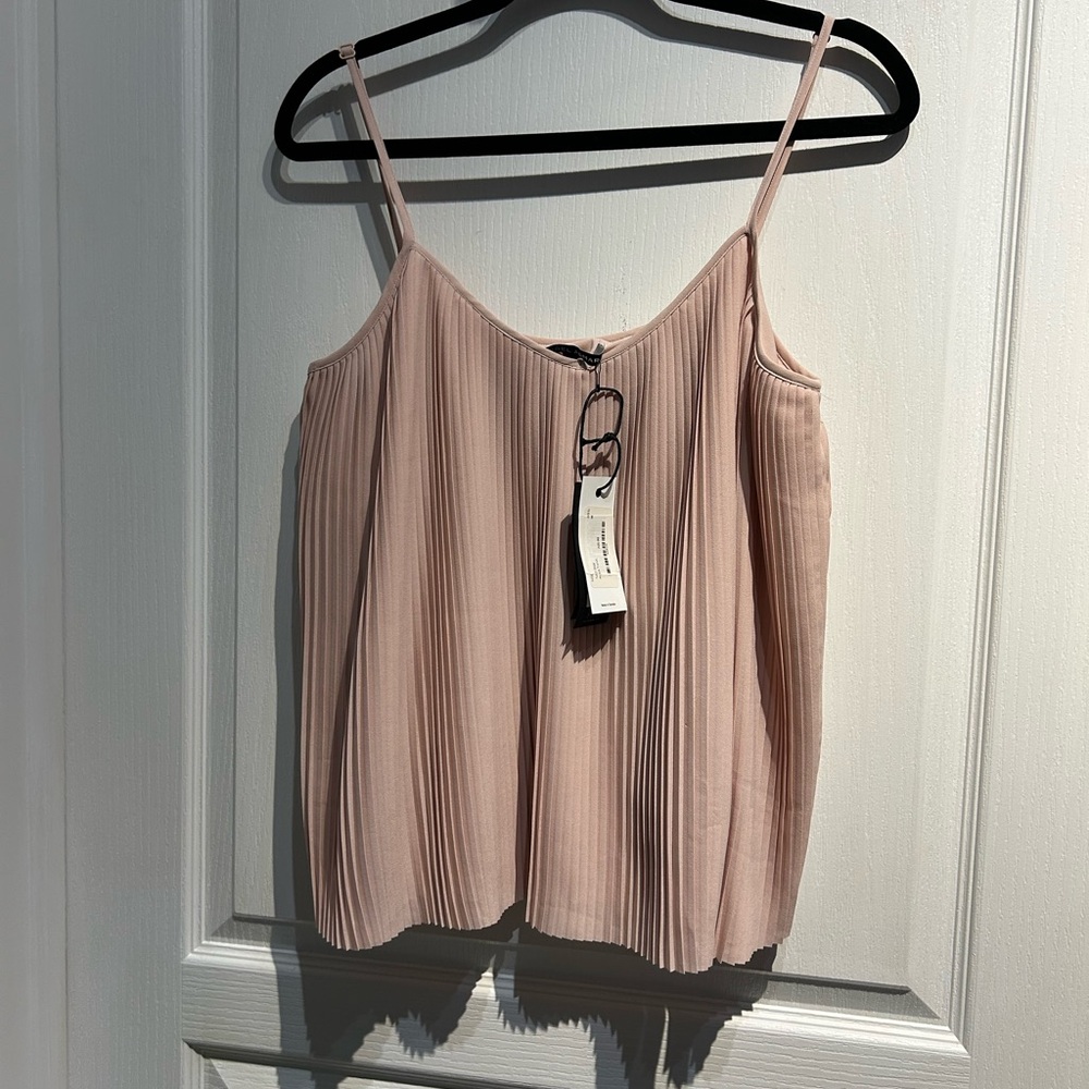 Noel Asmar Soft Pink Pleated Camisole NWT